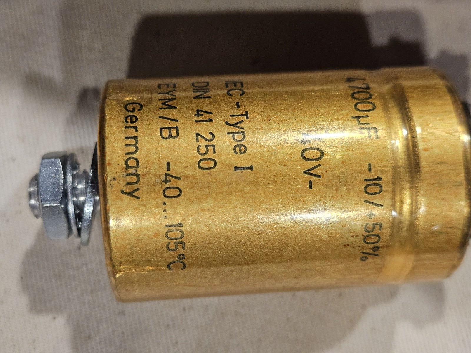 ROE Roederstein Gold 4700µF 40V Condensator, DIN 41 250 EYM/B -40...+105°CTested