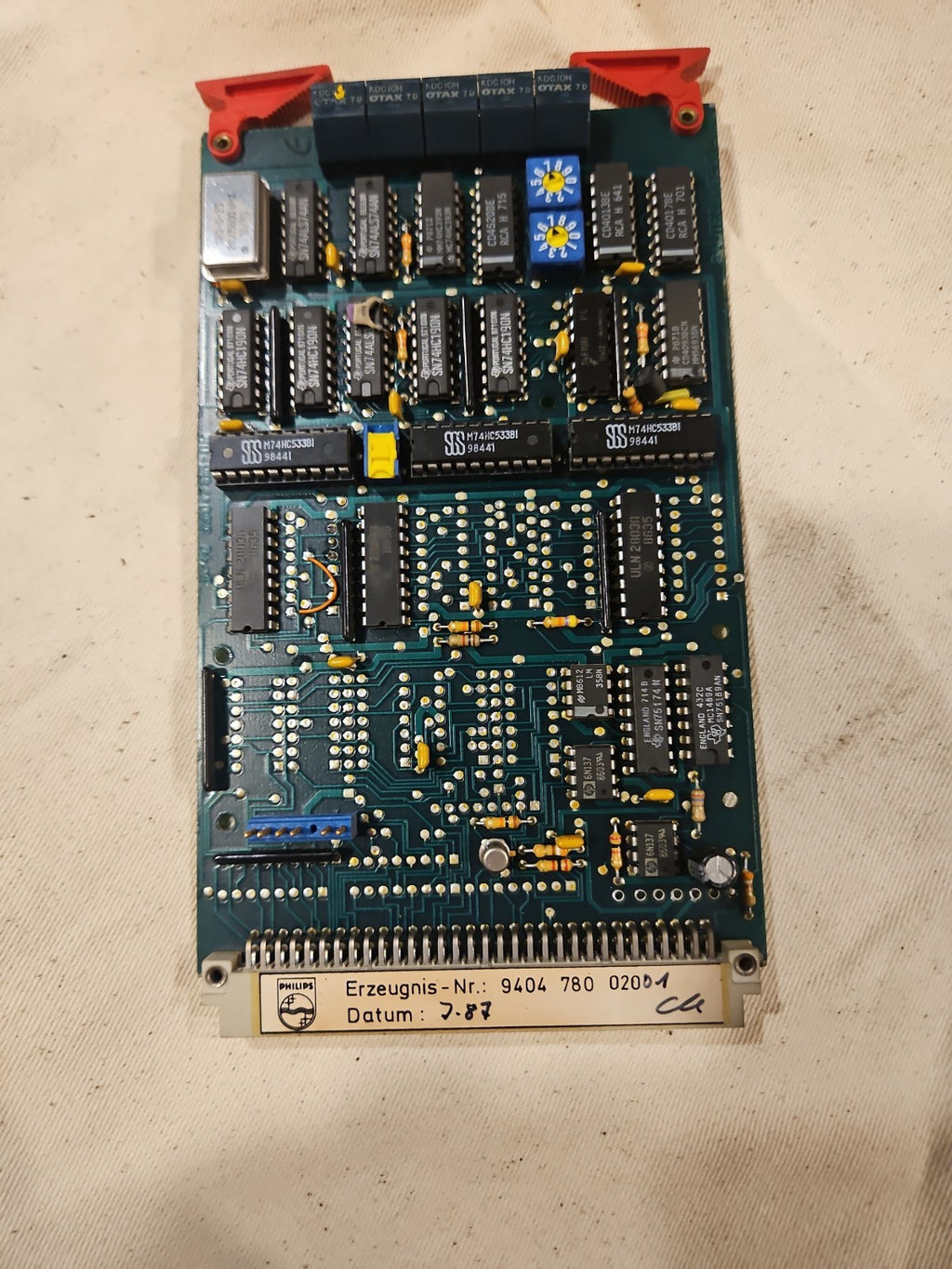 Verstärkerkarte Philips Nr. 940478002001,  Demag NCIII, Krauss Maffei, tested