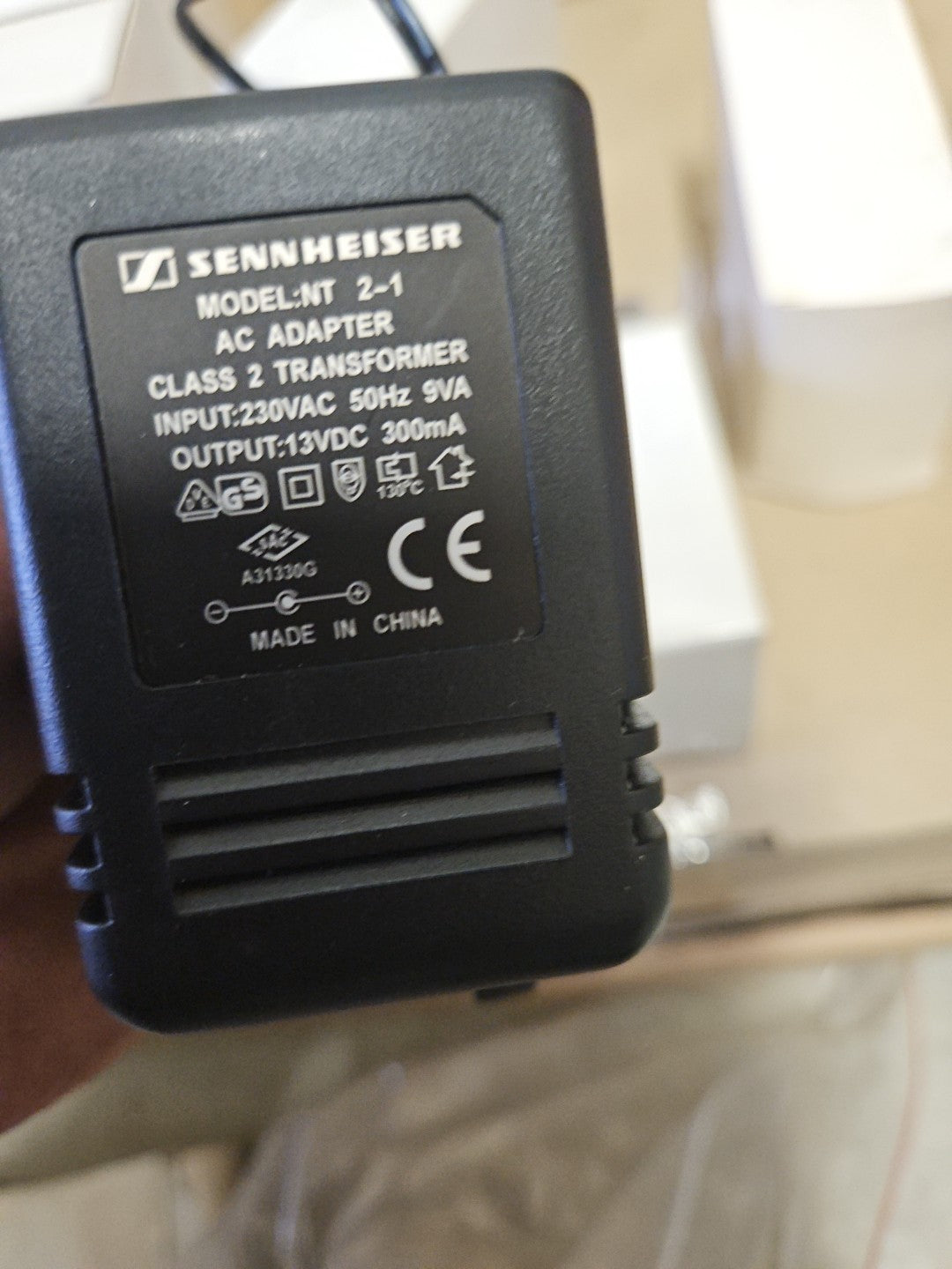 Org.Sennheiser AC Power Adapter Netzteil NT2-1 EU 2 Pin Neu/ovp, Brandnew Unused