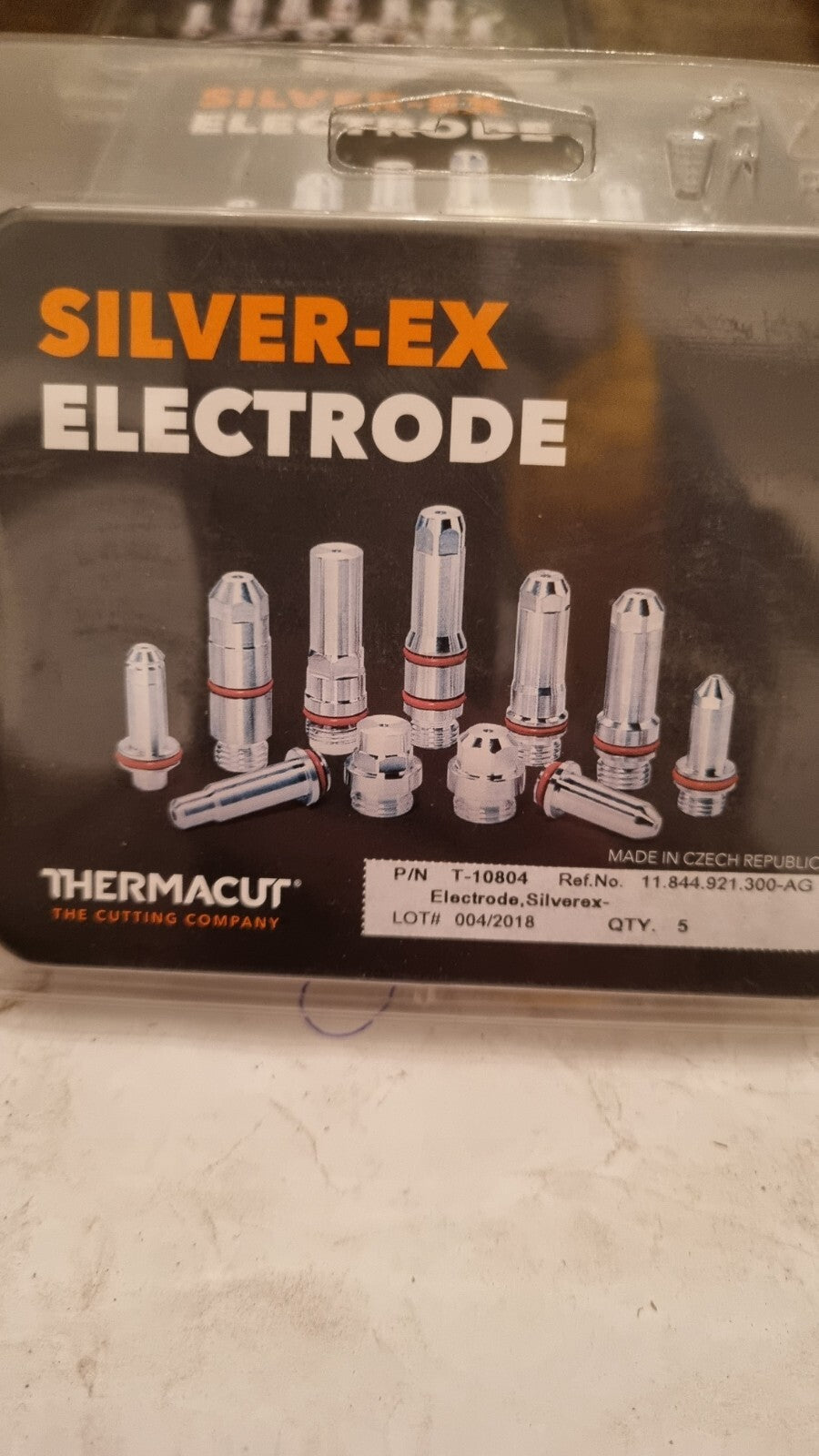 Kathode Cathode Kjellberg Thermacut 11.844.921.300-AG, T-10804 Lot of 5 neu/new