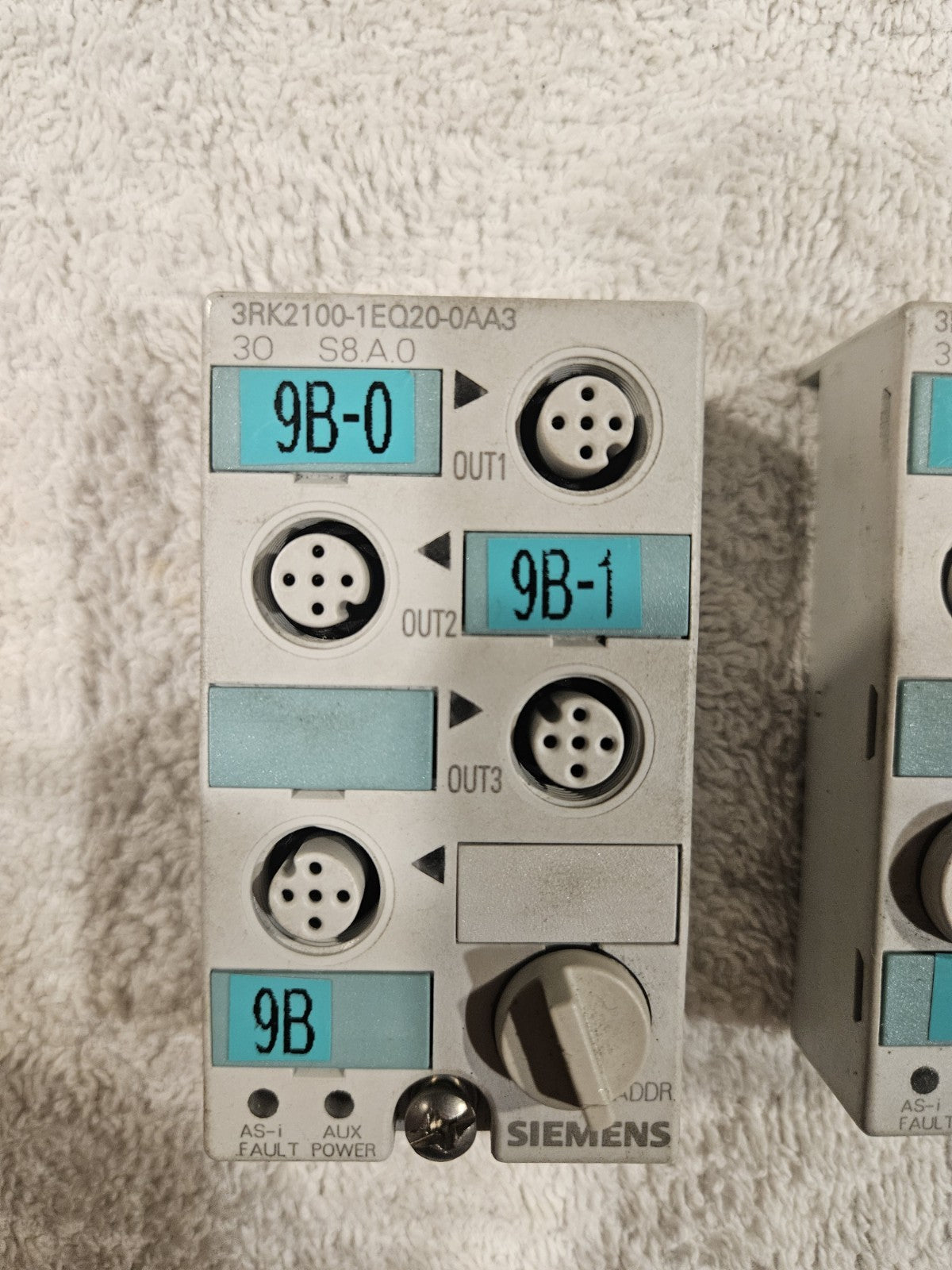 Set of 2 x Siemens 3RK2100-1EQ20-0AA3 AS-i Kompaktmodul, used,  Fully Working 