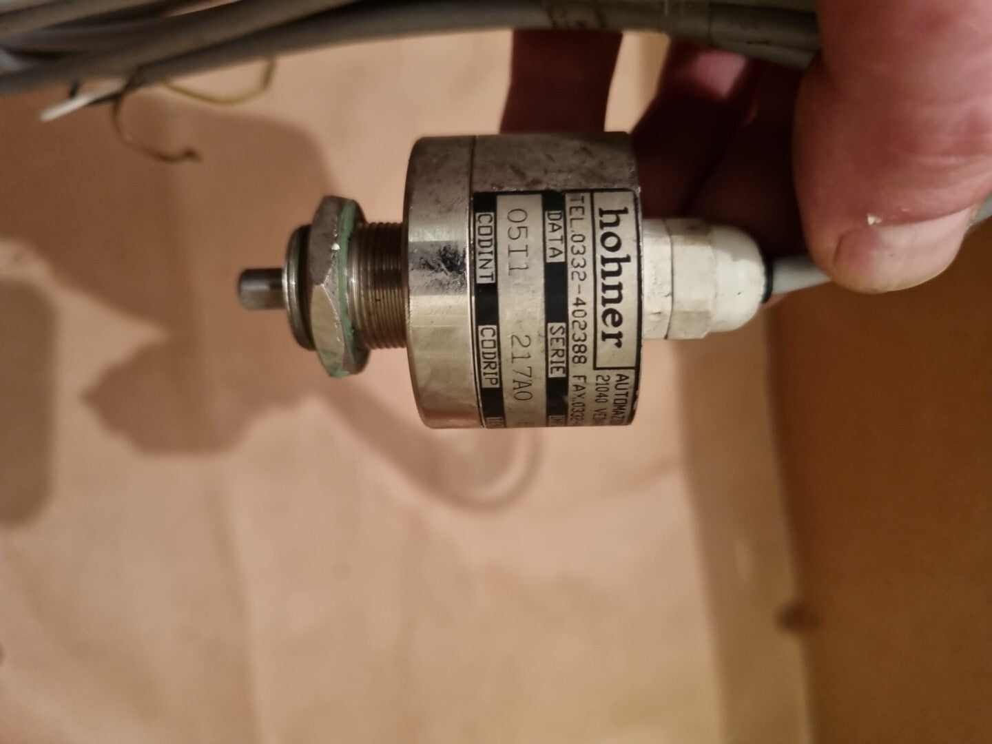 HOHNER Drehgeber SENSOR Sernr: 05I1,217AO, 60 impulses, used in working condit.