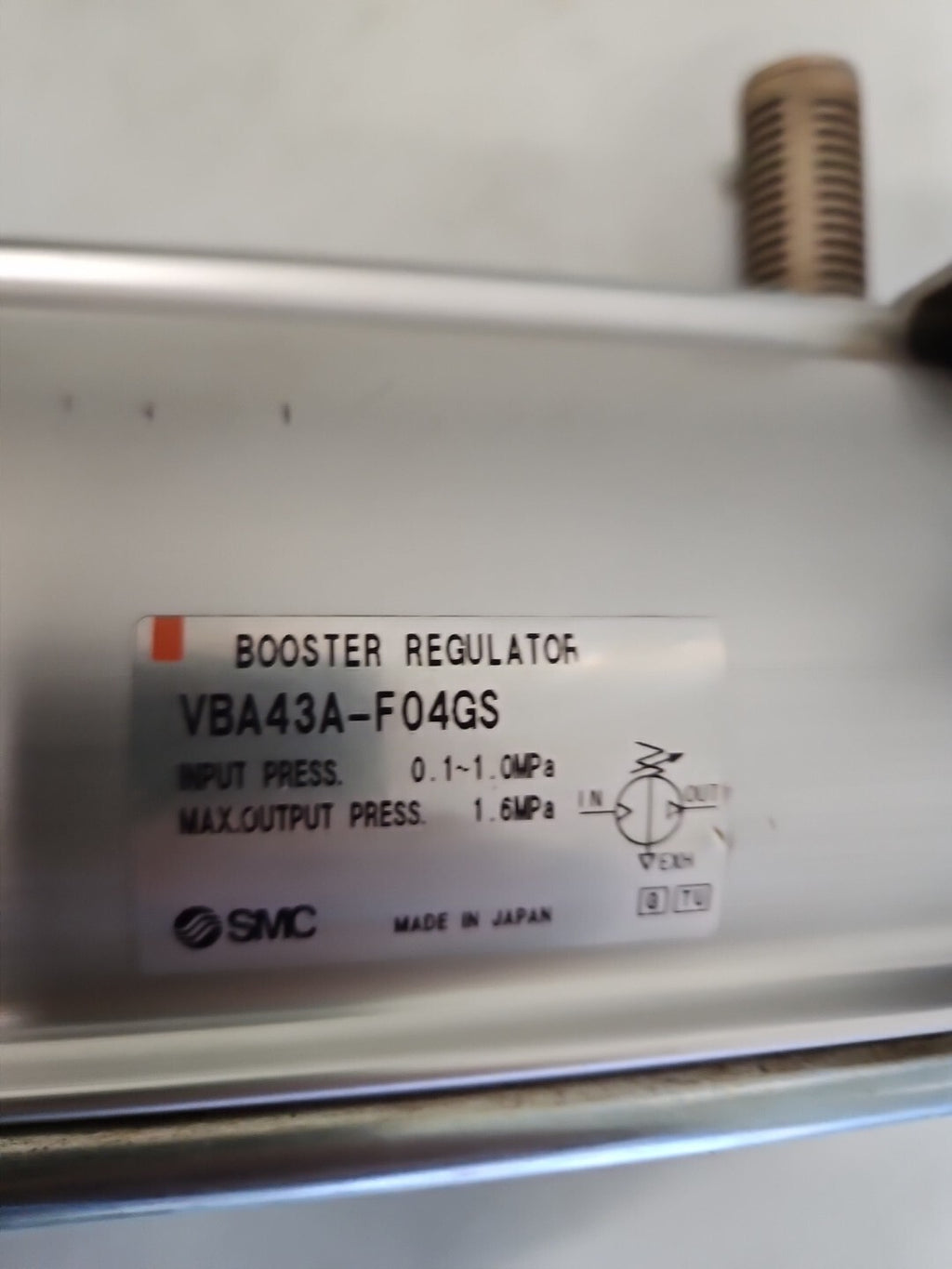 1 x SMC VBA43A-F04GS Booster Ventil, Refurbished, Fully Working Condition 