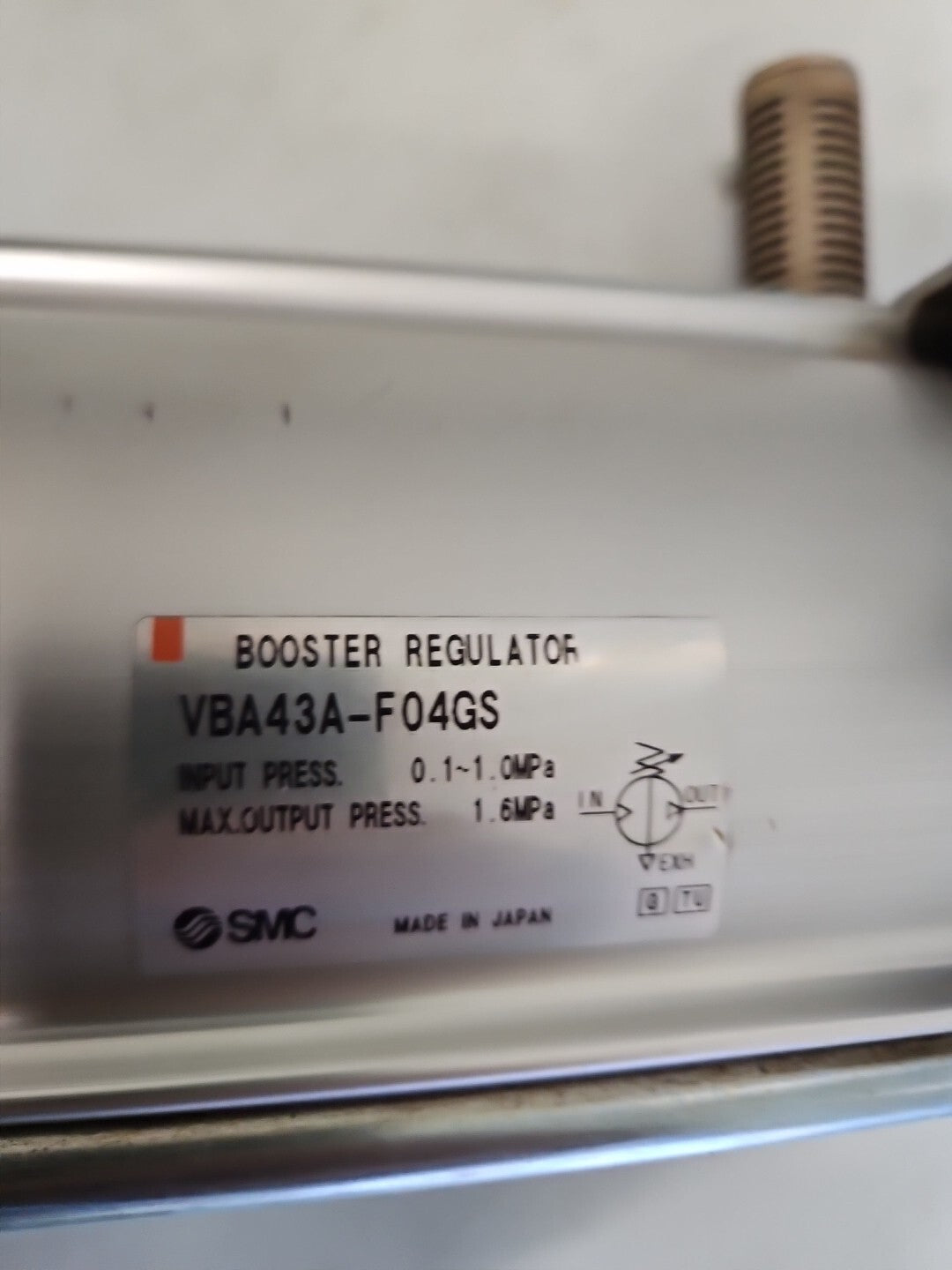 1 x SMC VBA43A-F04GS Booster Ventil, Refurbished, Fully Working Condition 