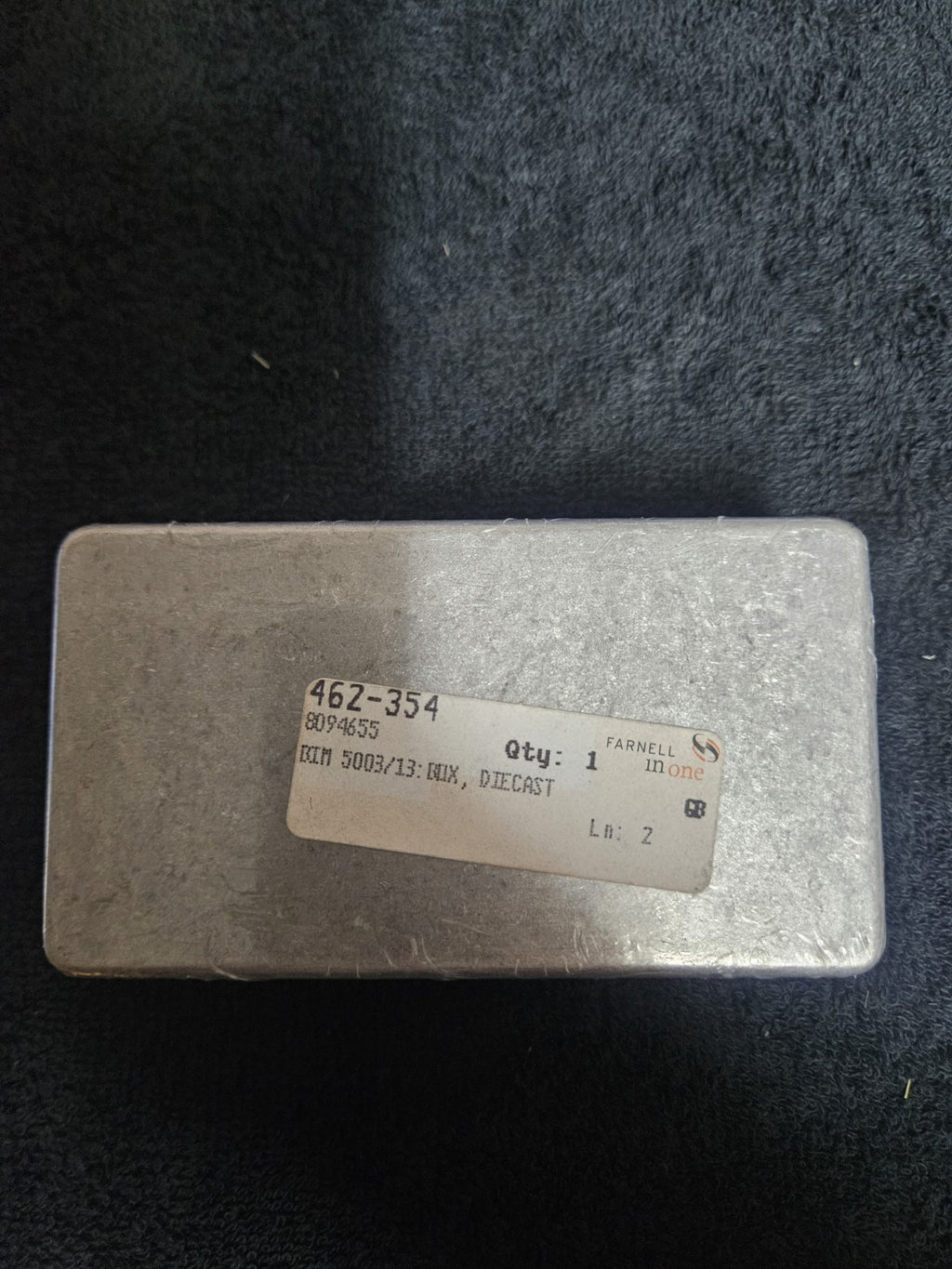 Aluminium Druckguss Gehäuse – Modell 5003/13 –Elektronikgehäuse, Farnell 462-354