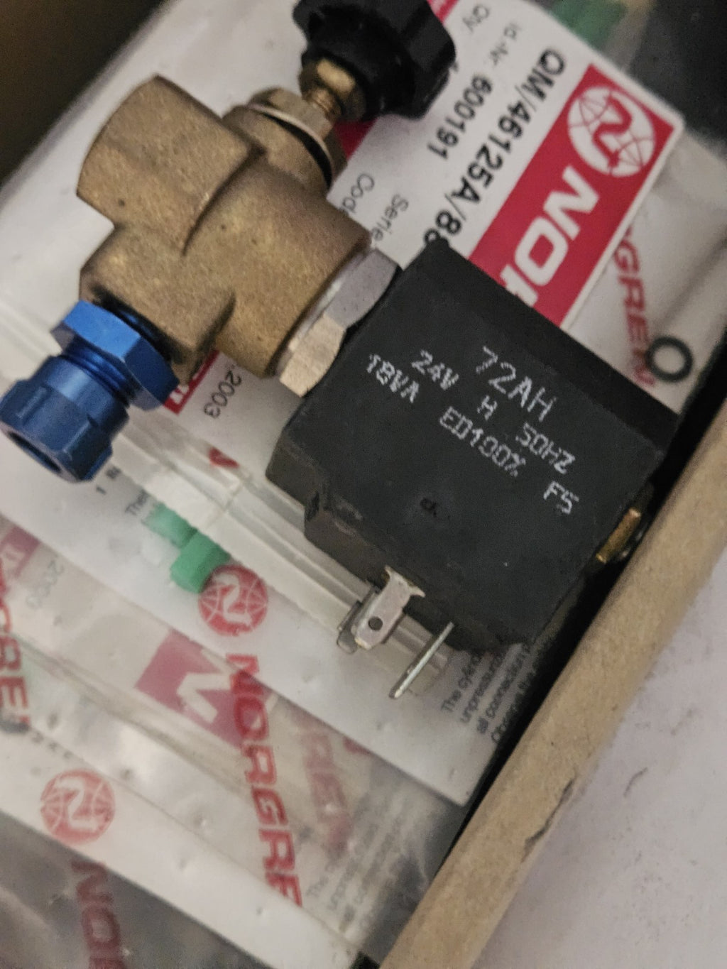 M&M Magnetventil 1/4" D260DLP Solenoid Valve,0-5 bar + 72AH 24V Neu New Unused