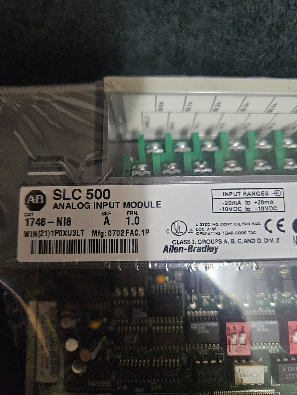 Allen-Bradley Slc 500 1746-NI8 Analog Input Module New Sealed Unused