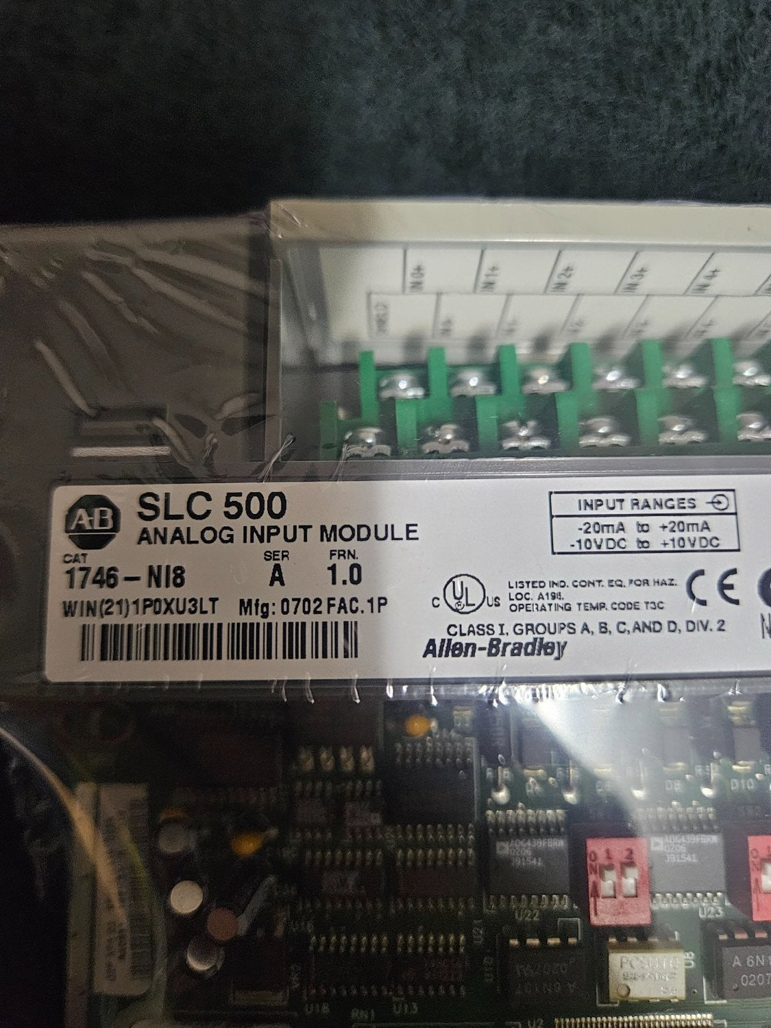 Allen-Bradley Slc 500 1746-NI8 Analog Input Module New Sealed Unused