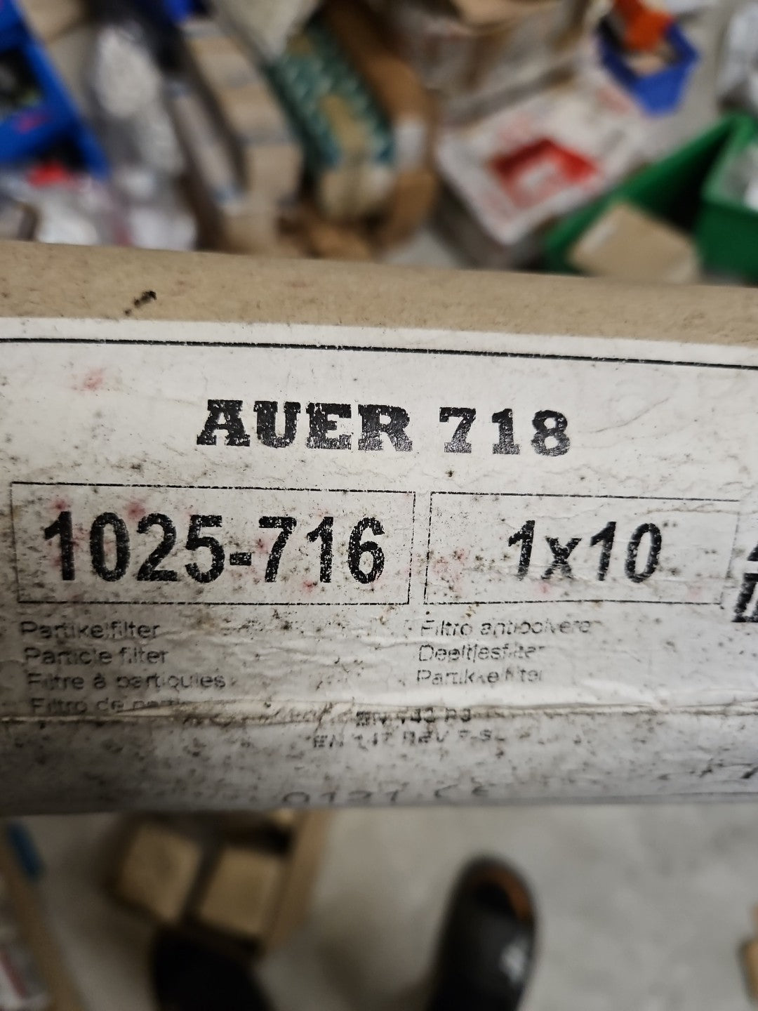 10 x AUER 793, 1025-727 Atemfilter/Partikelfilter, Neu Nos alter LAGERWARE NEW