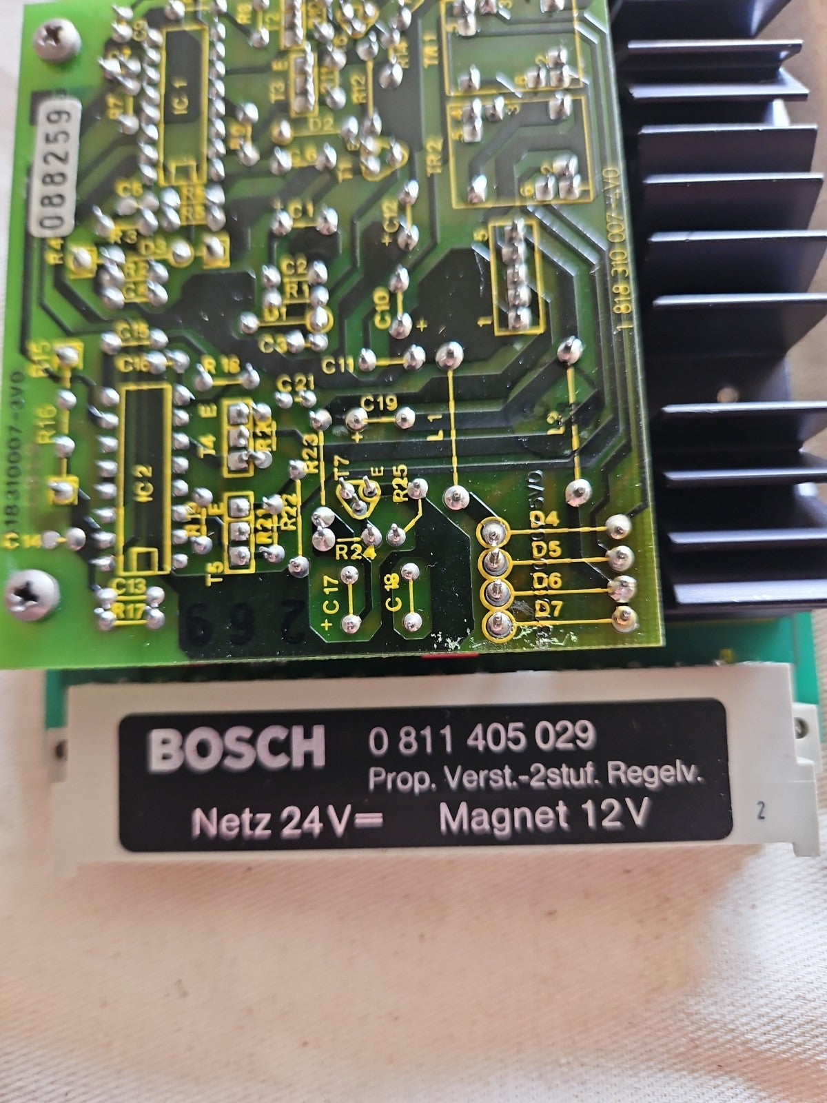 BOSCH 0 811 405 029, 0811405029,  Prop.Verst.-2stuf.Regelv, Used Tested, Krauss