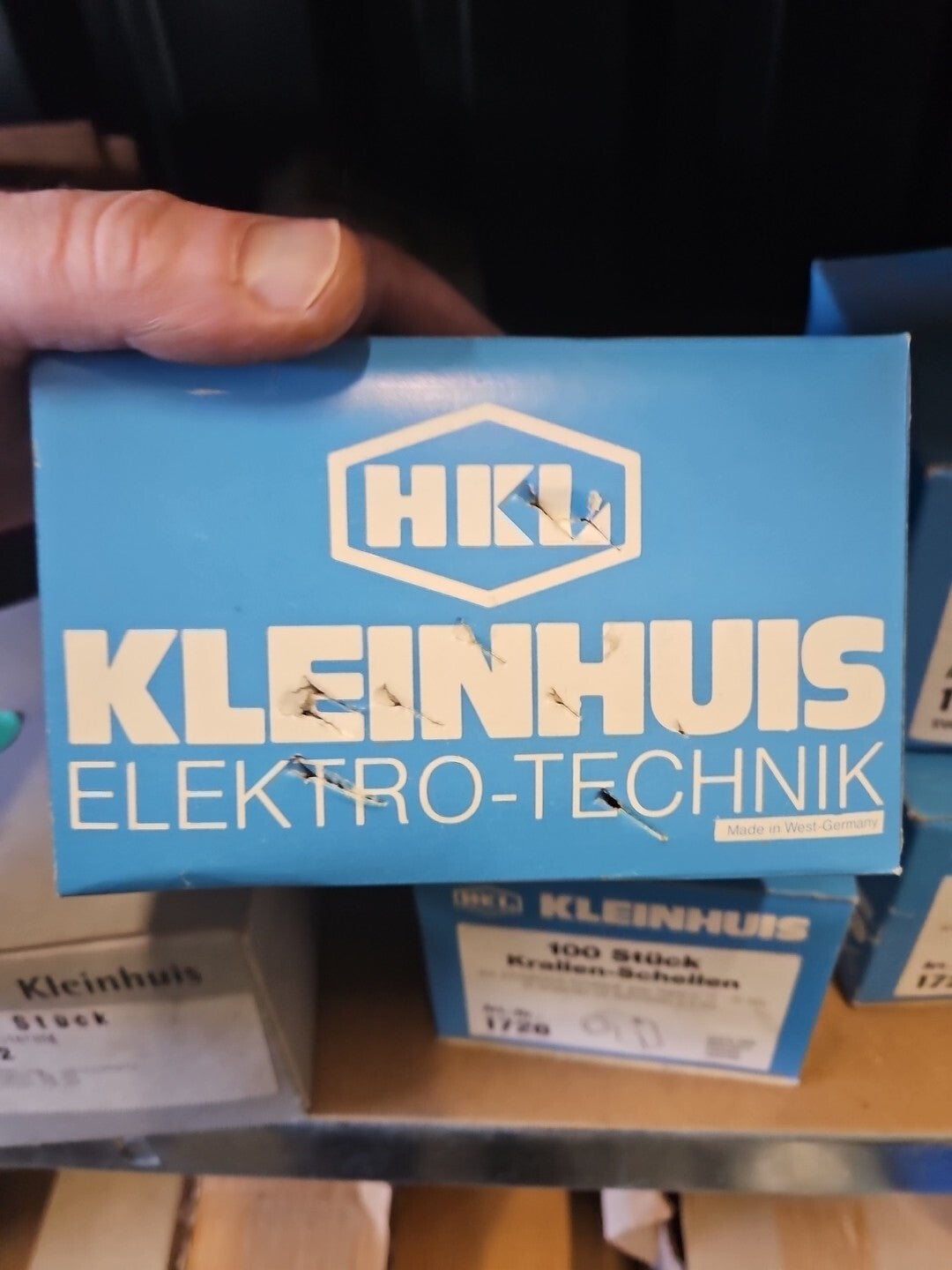 Kleinhuis 1726 Krallenschelle,ohne Nagel, für Kabel-Ø 17-21 mm,Kunststoff PP Neu