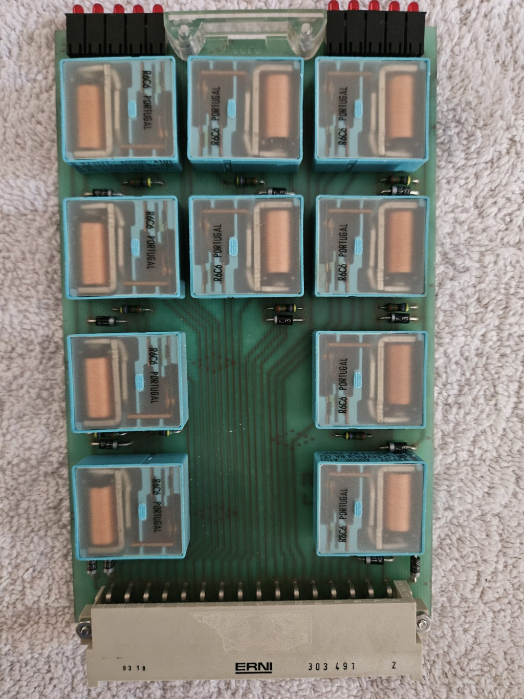 Krauss Maffei ERNI Relay Control Board Siemens  V23127/Potter & Brumfield Relays