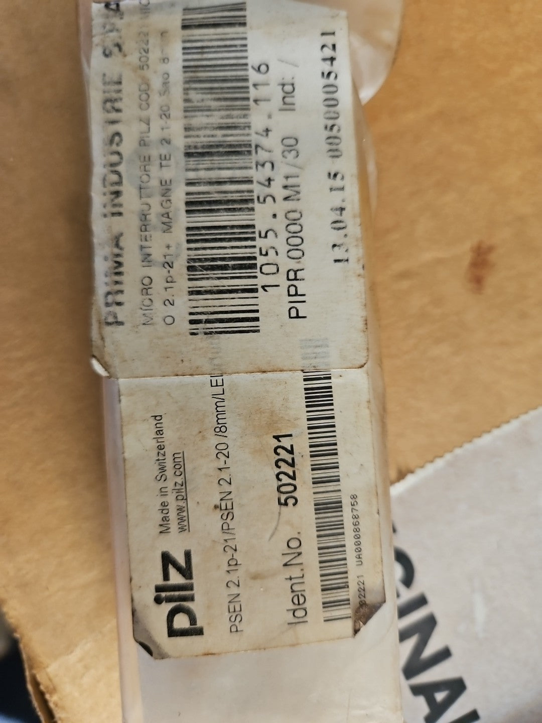 PILZ Sensor PSEN 2.1-P-21 /PSEN 2.1-20/8mm/LED/ 502221 Neu Ovp Nos Brandnew Seal