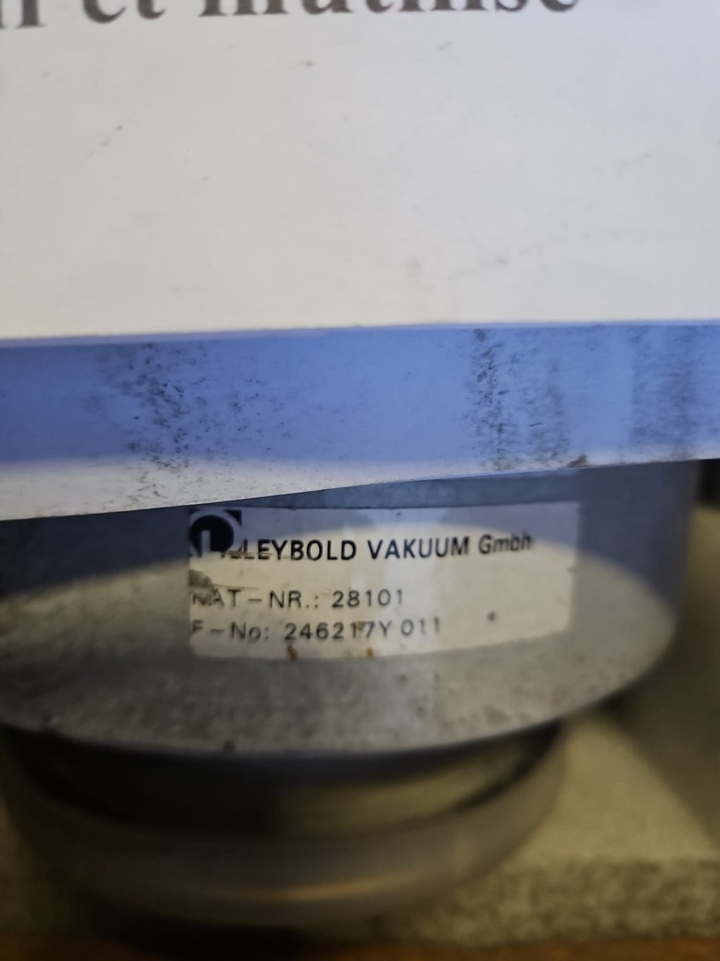 Leybold Flange Angle Vacuum Valve Vakuum Ventil Hochvakuum Eckventil 28101 Neu!