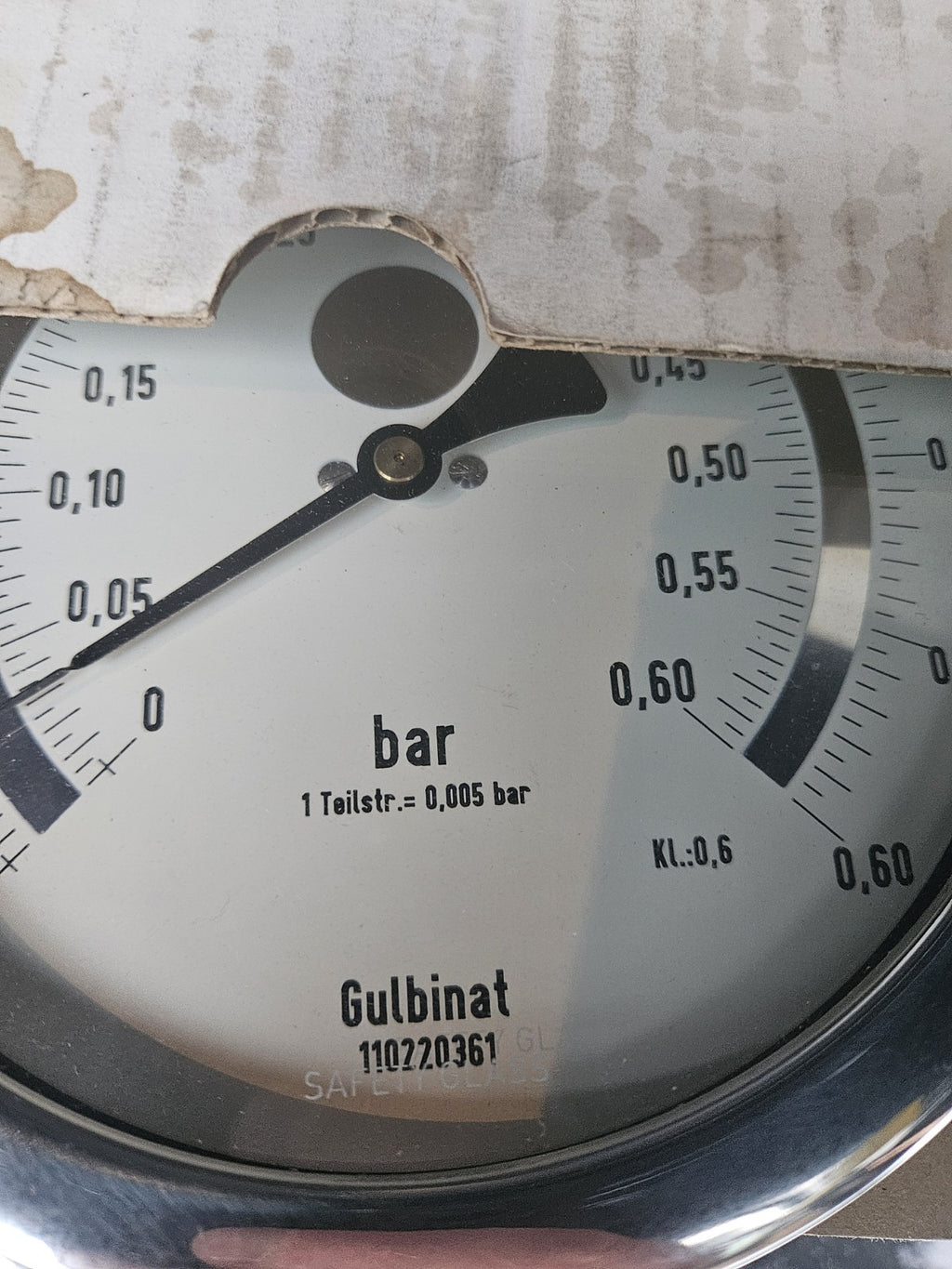 Gulbinat M4/160, 10115260, Feinmess Druck Manometer / Pressure Gauge, Neu/ovp