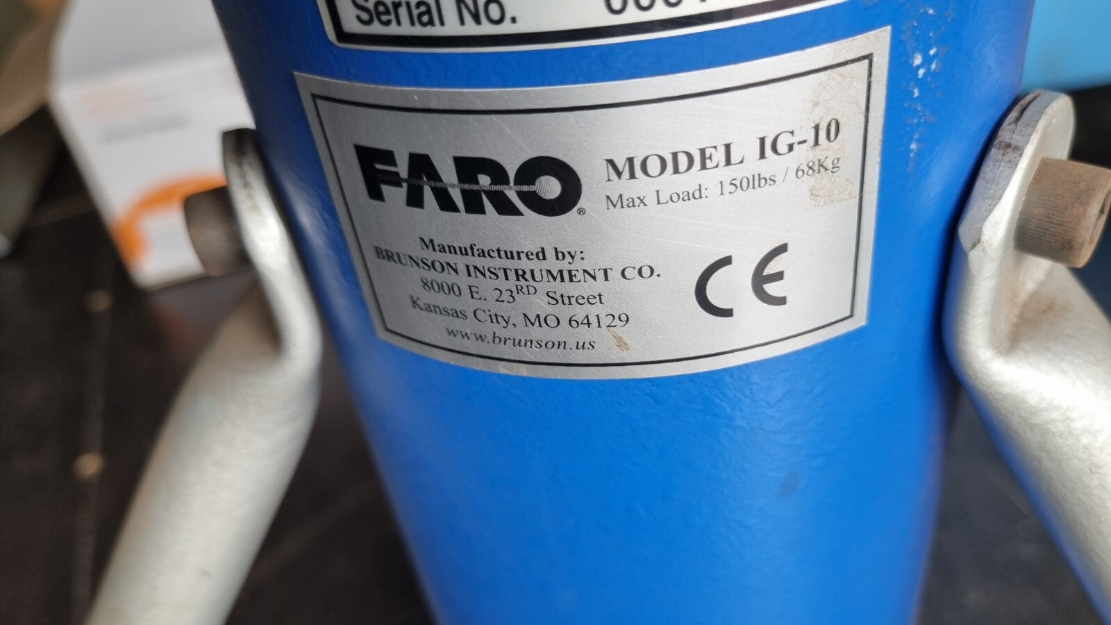 Brunson Faro IG-10, Stativ, Rollständer, Messstativ,Laser, Schwerlast Ständer