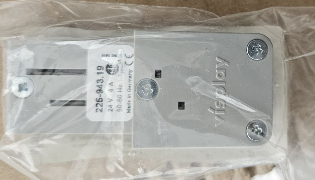 EUTRAC 98-692-8A, VISPLAY 225-943.193 Stromschienenadapter, Neu/ovp Weiss