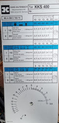 Kaltkreissäge Kaltenbach KKS 400 Typenschild, Platte, maschinenschild, Säge