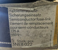 5 x SIEMENS SITOR 3NE8-022 / 3NE8022, 125A, semiconductor fuse link, New In Box