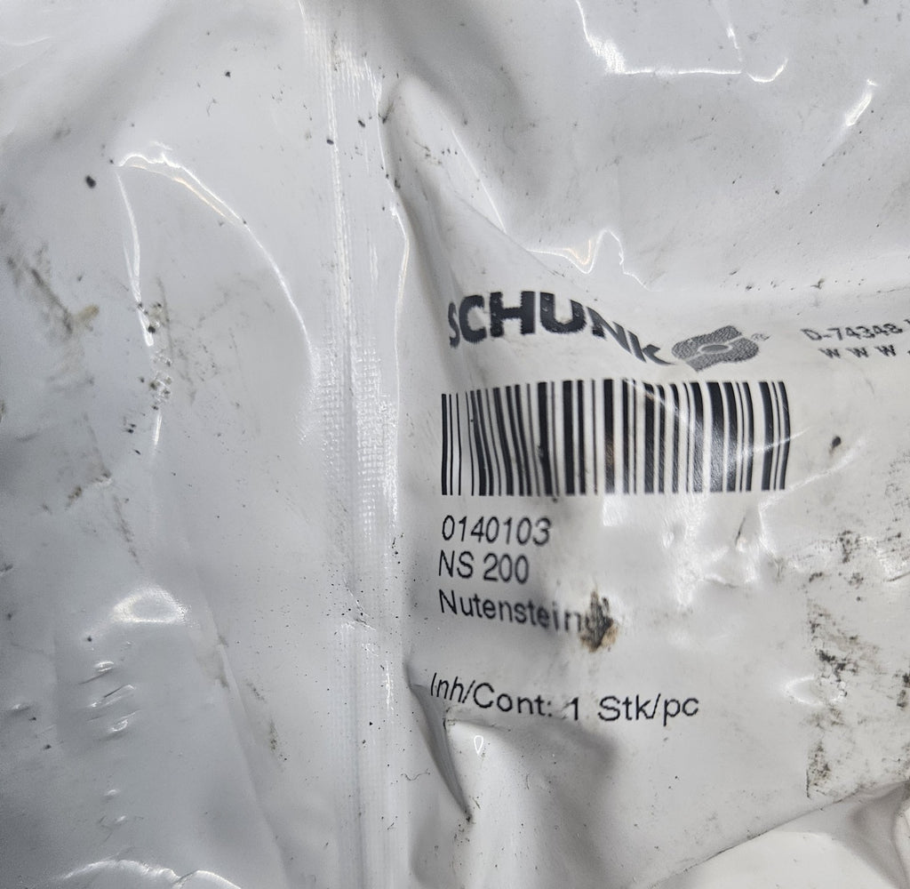 1 x SCHUNK 0140103 Nutenstein Set Mit Schraube, Neu/ovp Sealed Unused New