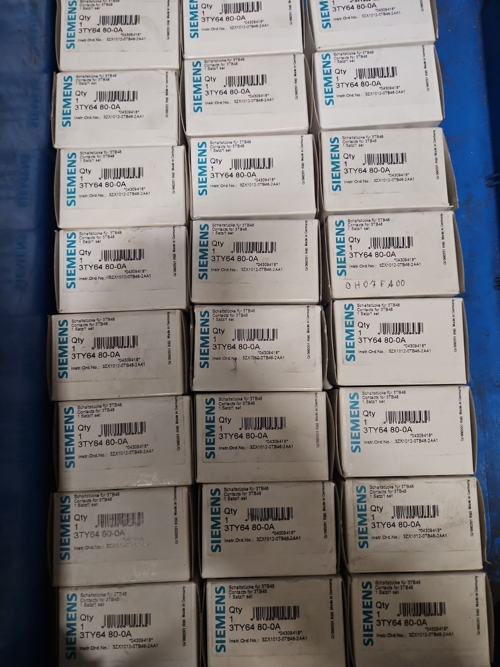 Siemens Schaltstücke 3TY64 80-0A für 3TB48 Contacts Neu / OVP, New In Box