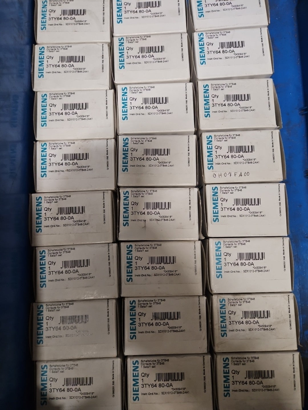 Siemens Schaltstücke 3TY64 80-0A für 3TB48 Contacts Neu / OVP, New In Box