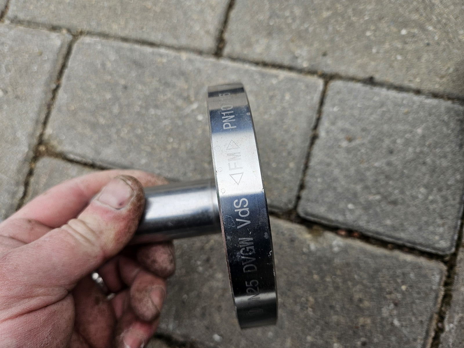 Geberit Mapress Edelstahl Flansch PN 10/16, mit Einschubende, Neu Unbenutzt,INOX