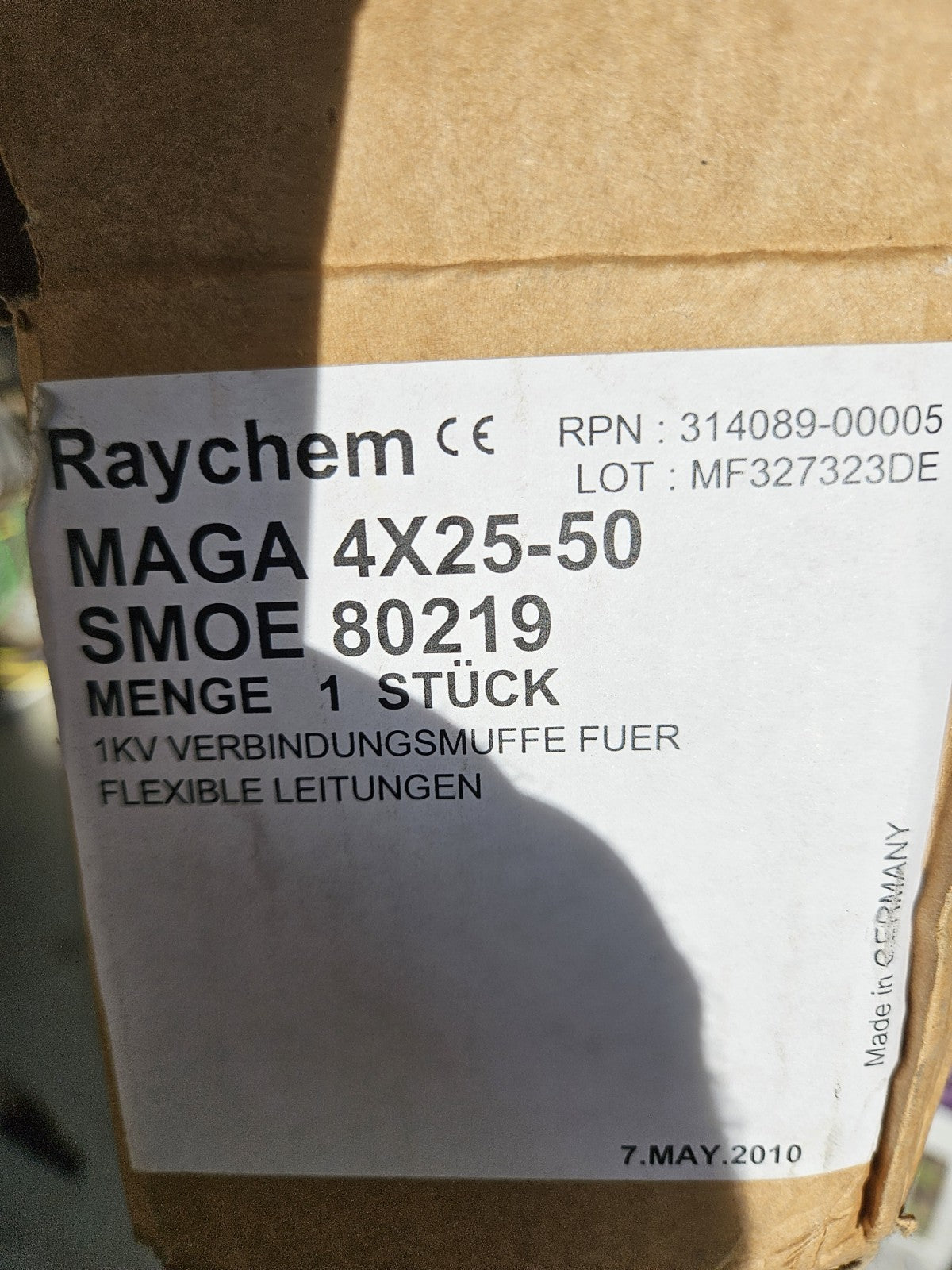 Raychem TE Energy 314089-000 MAGA 4x25-50 (SMOE 80219), Neu/ovp Unused NOS