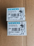 2 x Siemens 3RH1911-1HA01 Hilfsschalterblock IP20 4polig 690V 6kV Neu/Ovp, New