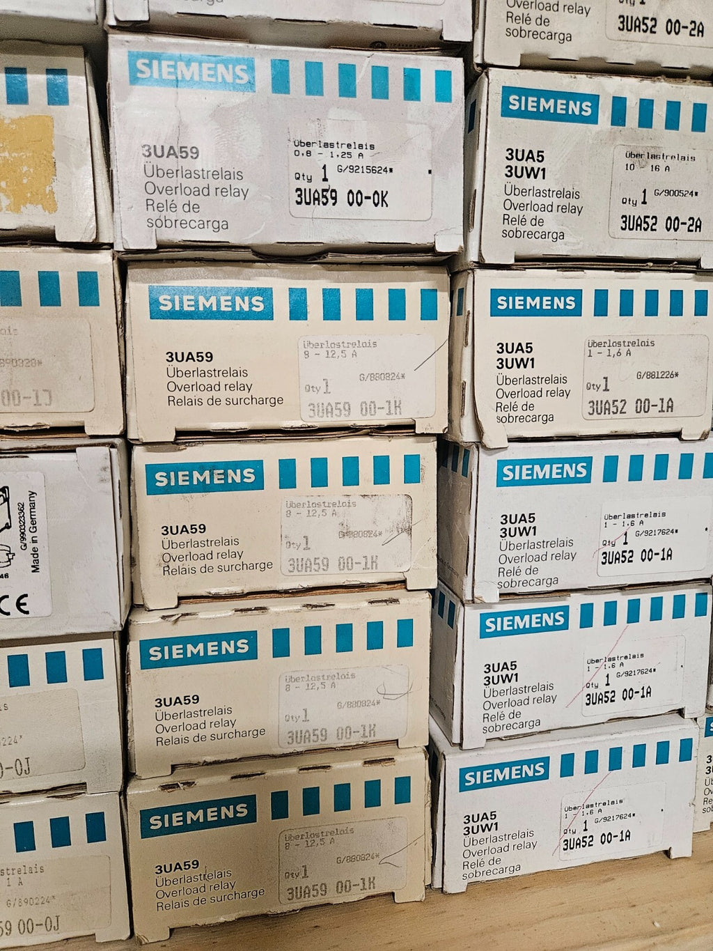 Siemens 3UA59 00-Thermal Delayed Overload Relays new in box, different types neu