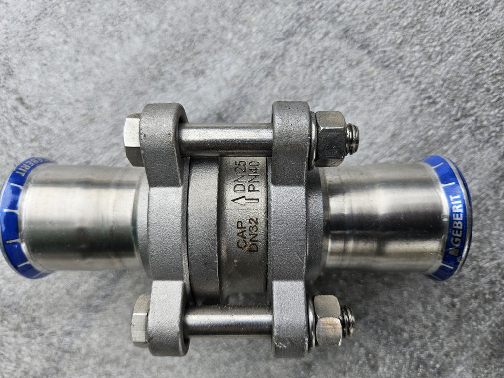 GEBERIT MAPRESS EDELSTAHL ES Rückschlagventil 35 mm, geflanscht Neu Unbenutzt