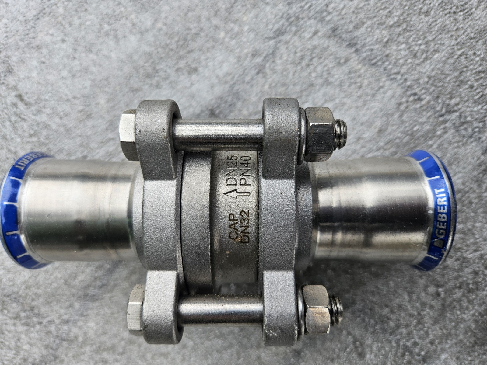 GEBERIT MAPRESS EDELSTAHL ES Rückschlagventil 35 mm, geflanscht Neu Unbenutzt