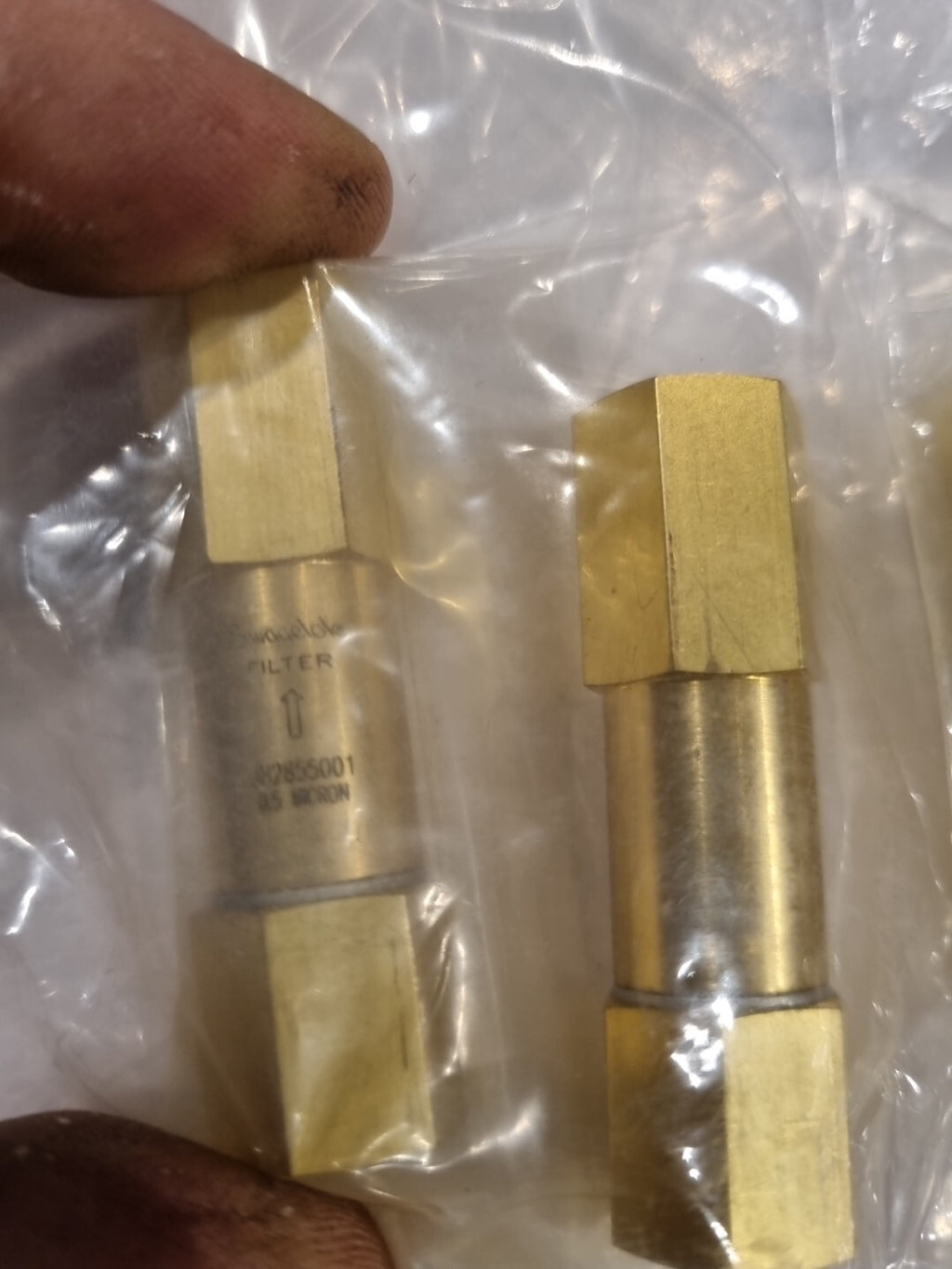 SwageLok™ JH2855001 Messing Inline Partikel Filter 0,5 Mikron, NEW/SEALED