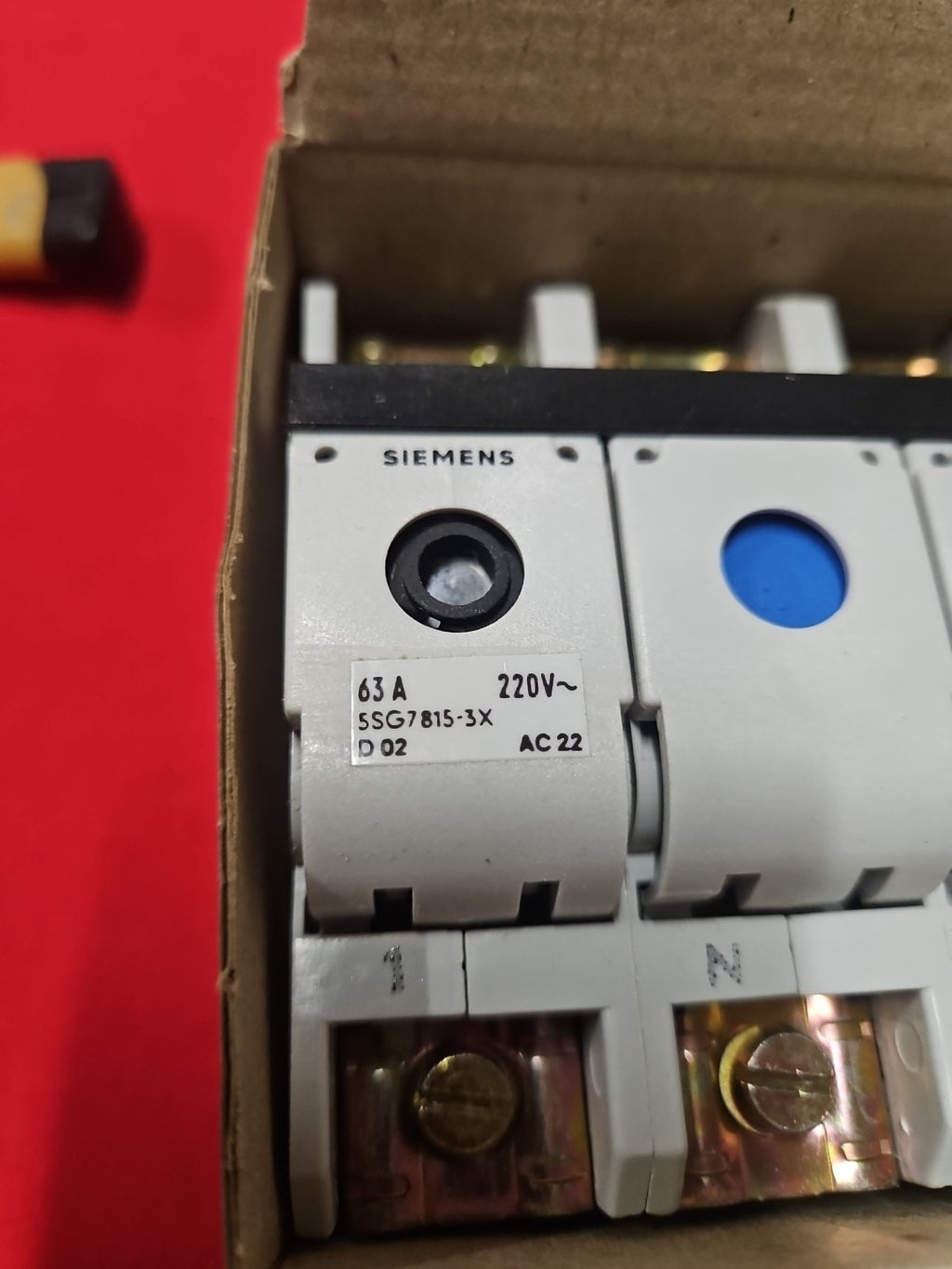 Siemens NEOZED 5SG7 815-3X Lasttrennschalter, 2-63A, 5SH5815-3X,neu/ovp New