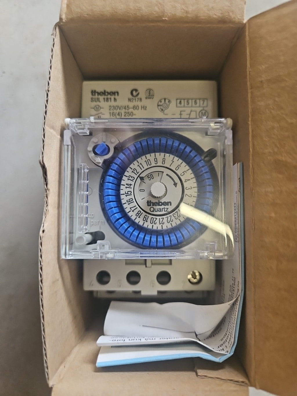 1 x Theben Analoge Zeitschaltuhr SUL 181 H, 181 0 008, Neu/ovp New Unused
