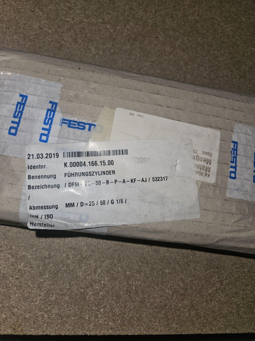 FESTO 532317, Führungszylinder  DFM-25-50-B-P-A-KF-AJ, Neu New Unused Unbenutzt
