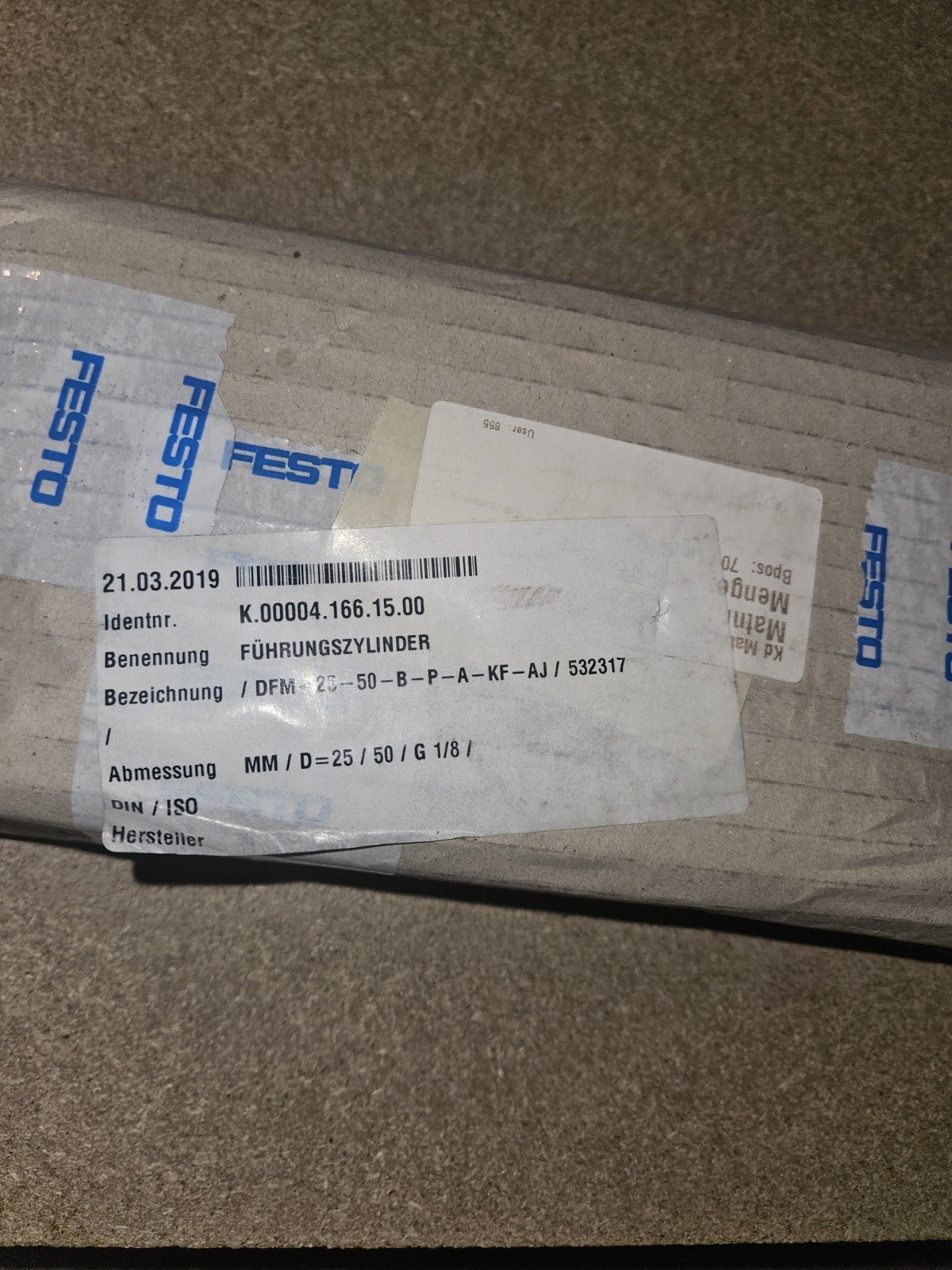 FESTO 532317, Führungszylinder  DFM-25-50-B-P-A-KF-AJ, Neu New Unused Unbenutzt
