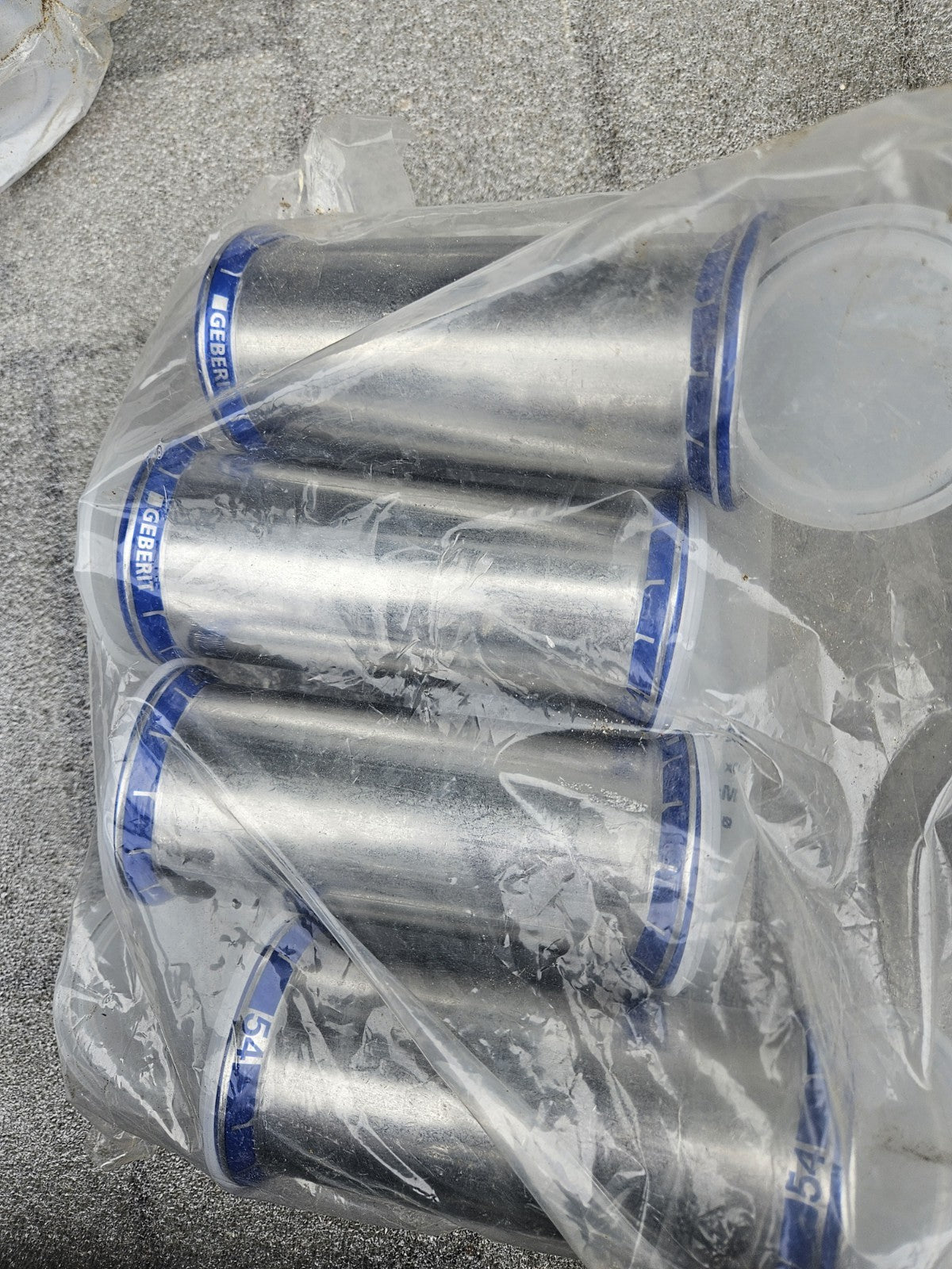 1x Geberit Mapress Edelstahl32108 Muffe Ø54 1.4401/316 -unused- INOX