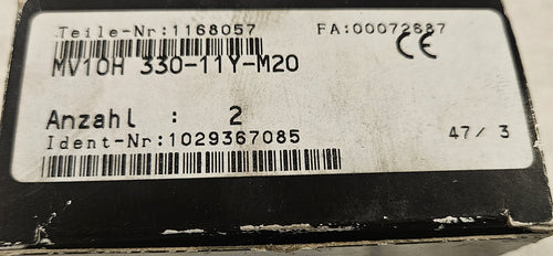 2 x SCHMERSAL Positionsschalter position Switch MV10H 330-11Y-M20 new unused NEU