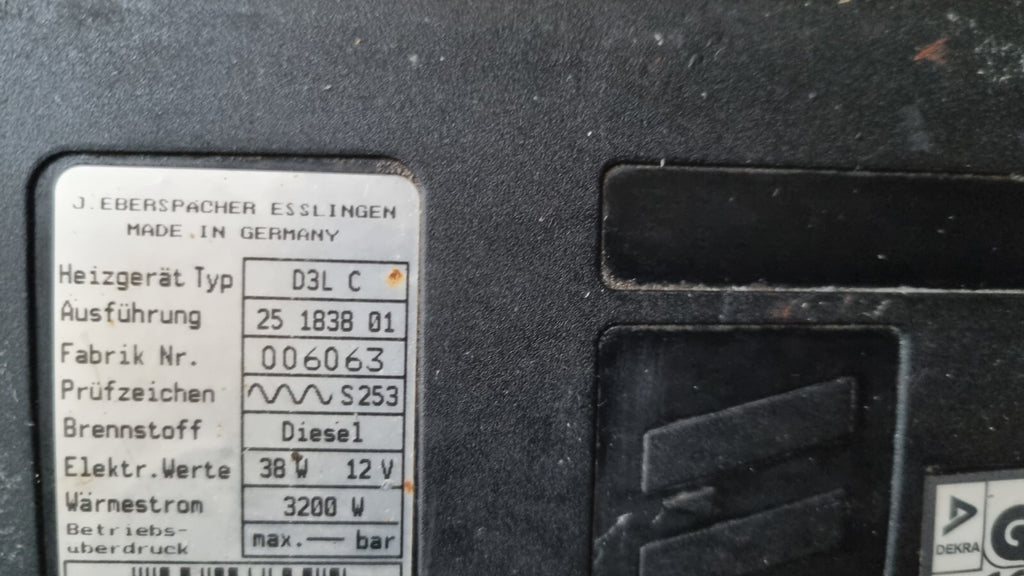 Eberspächer Standheizung Diesel D3LC VW T4 inkl.kabelbaum, pumpe und steuerteil