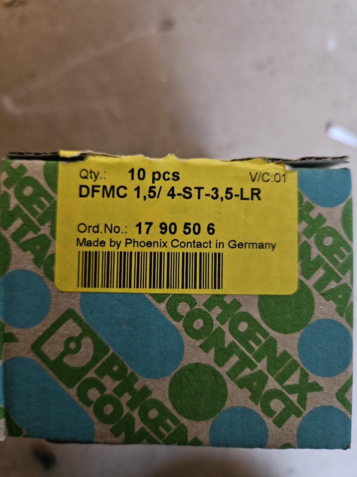 11 x Phoenix Contact 1790506, DFMC 1,5/ 4-ST-3,5-LR PCB connector New Neu Unused