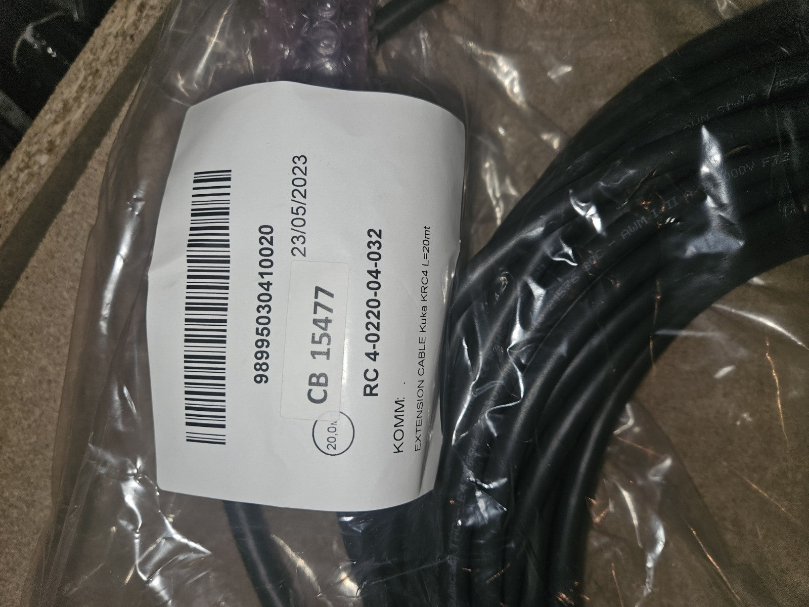 KUKA KRC4 SmartPad Teach Pendant X19 Cable Extension 20m Wire kabel CB 15470,NEW