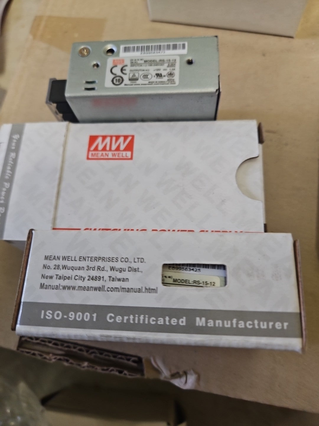 MEAN WELL RS-15-12 15W 12V 1,3A Industrielles Netzteil Neu/ovp Unused New