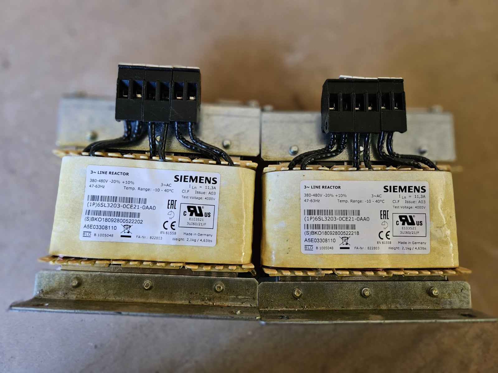 Siemens Line Reactor | Netzwerkdrossel, 6SL3203-0CE21-0AA0, Neu Unused New 