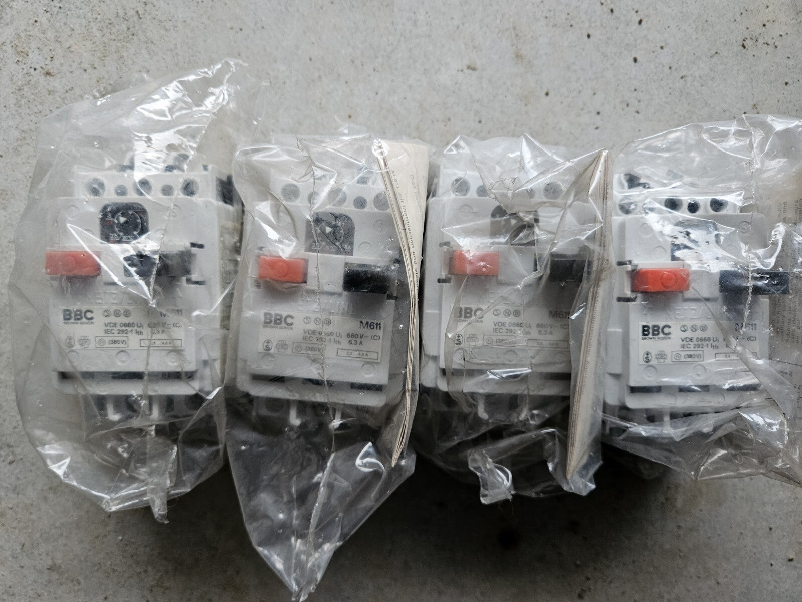 1 x BBC M611 Motorschutzschalter 1,6-2,5A Neu/ovp, New, Unused