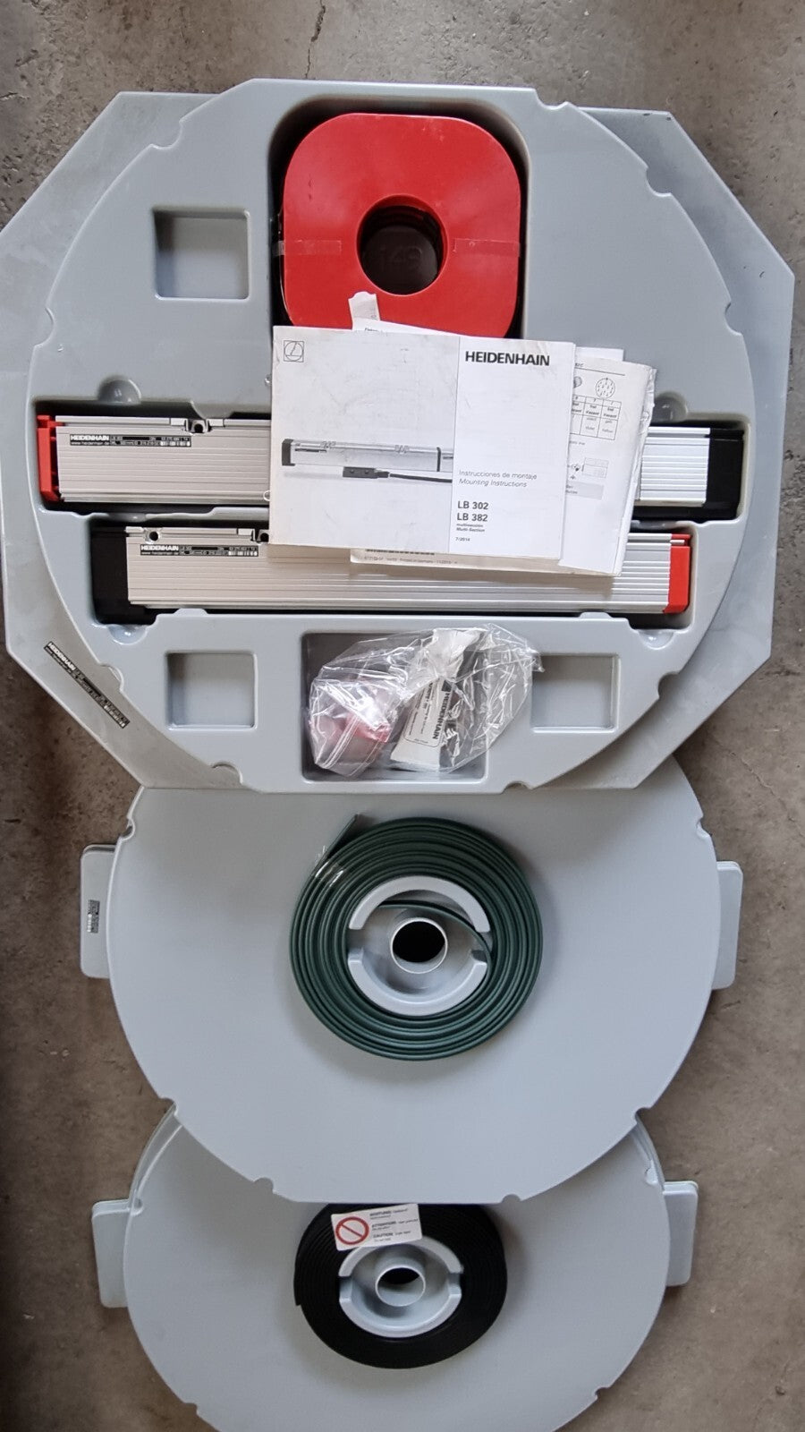 HEIDENHAIN LB 302 -NEW- Teilesatz Längenmessgerät ML 320mm | ML1440 Glasmessstab
