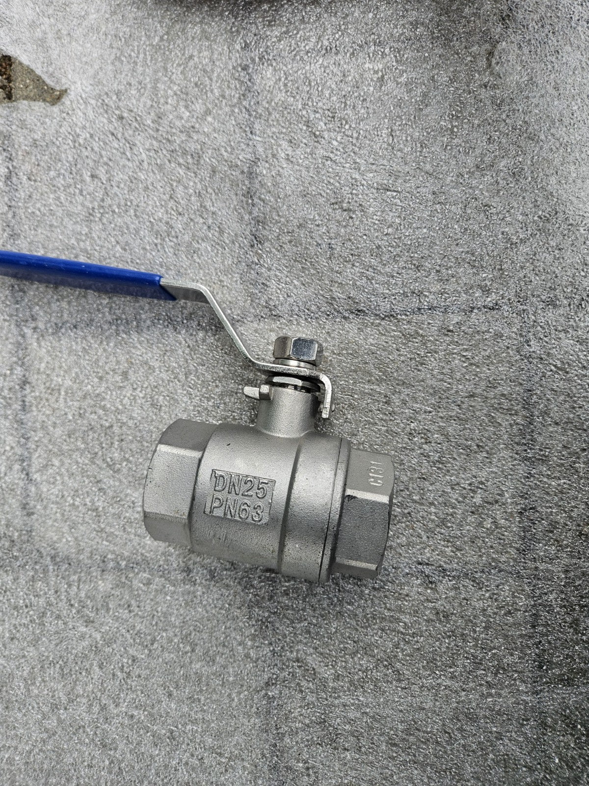 1 x Geberit Edelstahl Kugelhahn DN25/PN63, Neu Unbenutzt INOX 1.4408 New