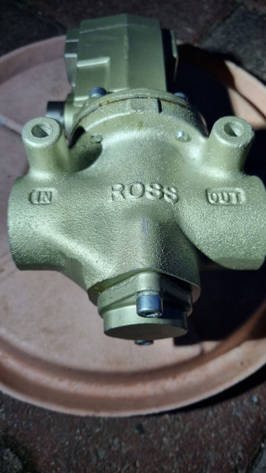 Ross D2773B4001 1/2" x 1" Port Pneumatic Poppet Solenoid Valve 24VDC new, neu