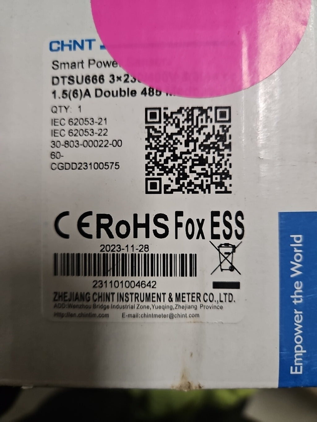Chint G DTSU666-H 3×230/400V 3-100A Smartmeter Drehstromzähler digital Neu/ovp