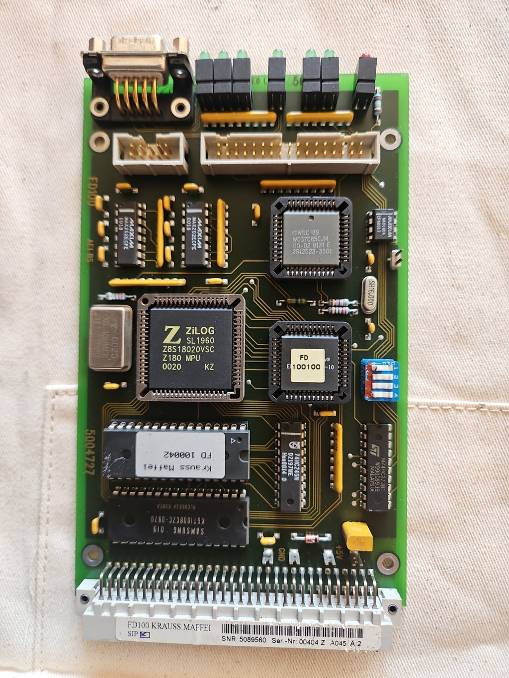 KRAUSS MAFFEI FD100, curcuit Board, Karte, SN. 5089560, 5004727 tested, working!